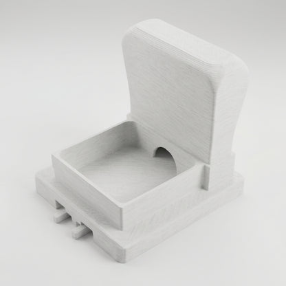White Whisker Relief Bowl Module | Whisker Fatigue Relief for Cats
