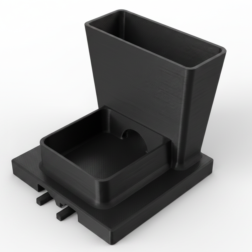 Black Whisker relief Water Bowl Module for cats
