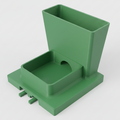 Green Whisker relief Water Bowl Module for cats
