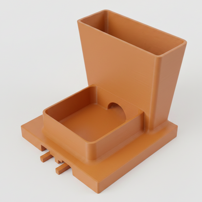 Orange Whisker relief Water Bowl Module for cats