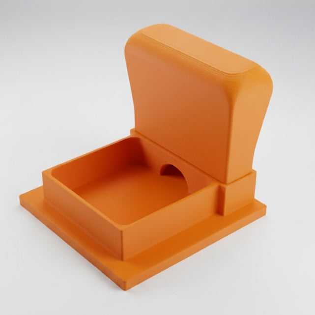 Orange Whisker Relief Water Bowl for Cats