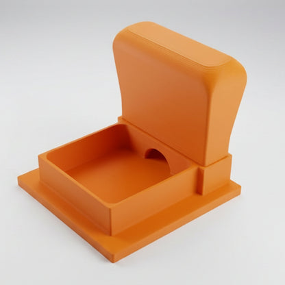 Orange Whisker Relief Water Bowl for Cats
