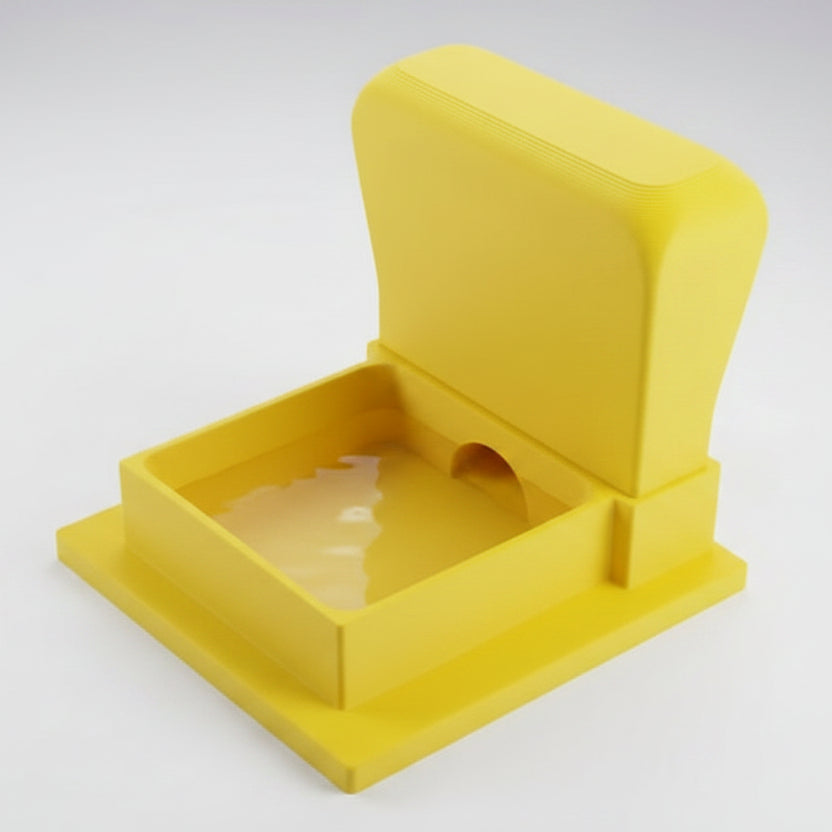 Yellow Whisker Relief Water Bowl for Cats