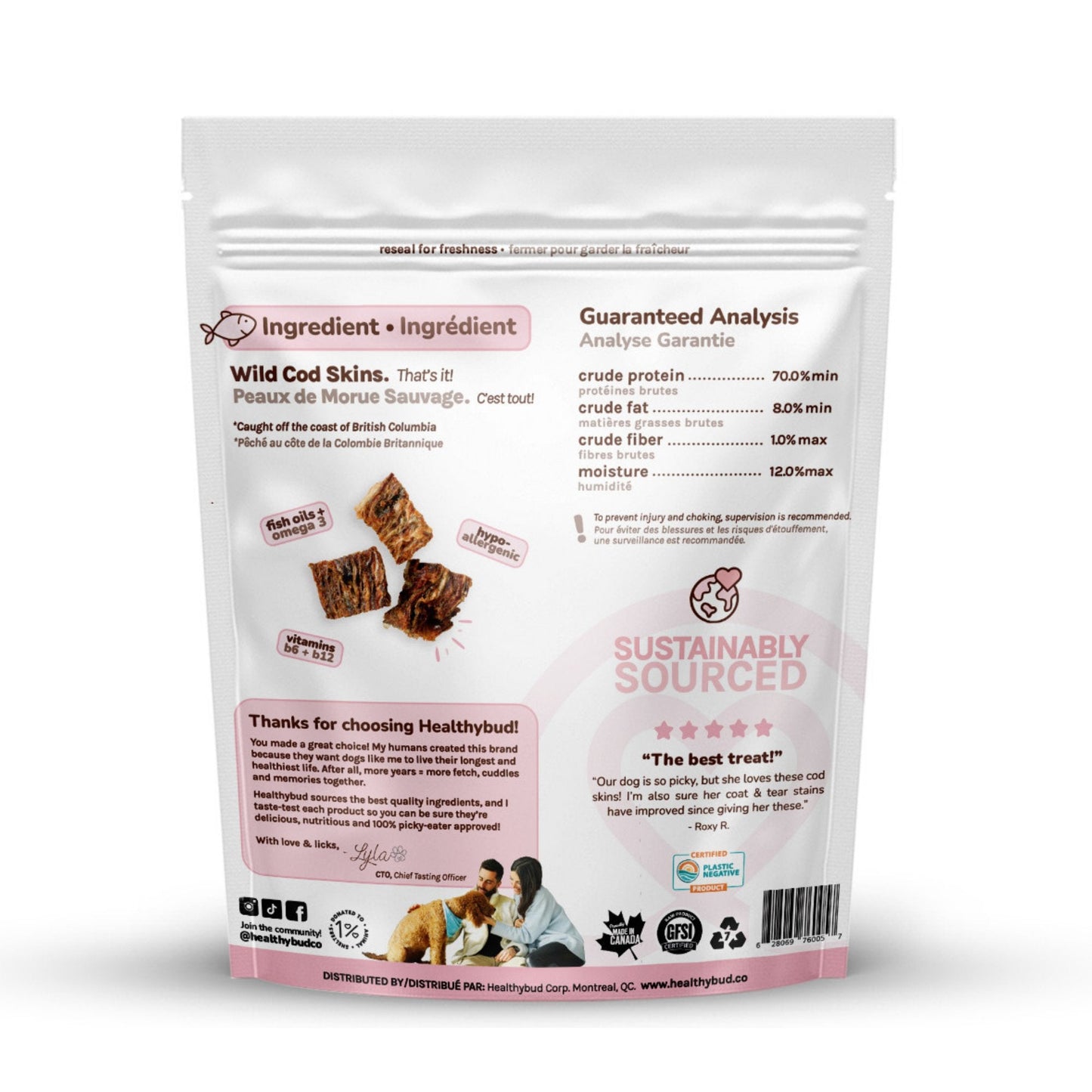 Cod Skin Cubes – Healthy Crunchy Dog & Cat Treats