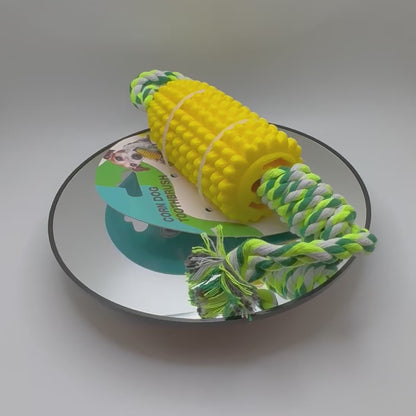 Indestructible Chew Toy for Aggressive Chewers Dog – Corn-Shaped