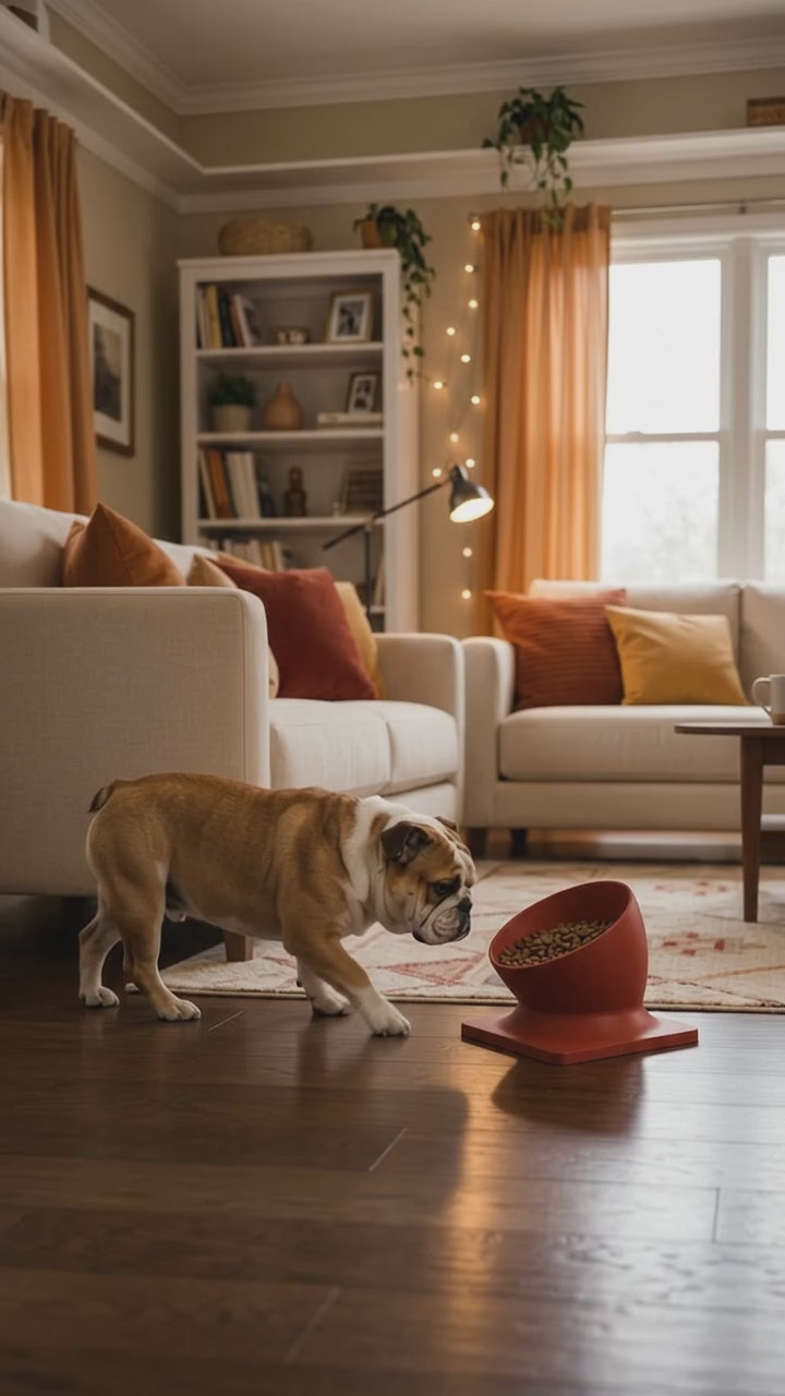 Video of the Designer Pet Bowl for dogs and cats, modern design