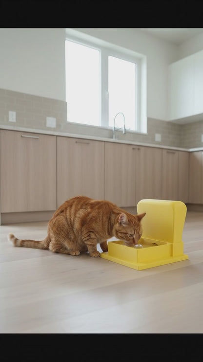 Video of the Whisker Relief Water Bowl for cats
