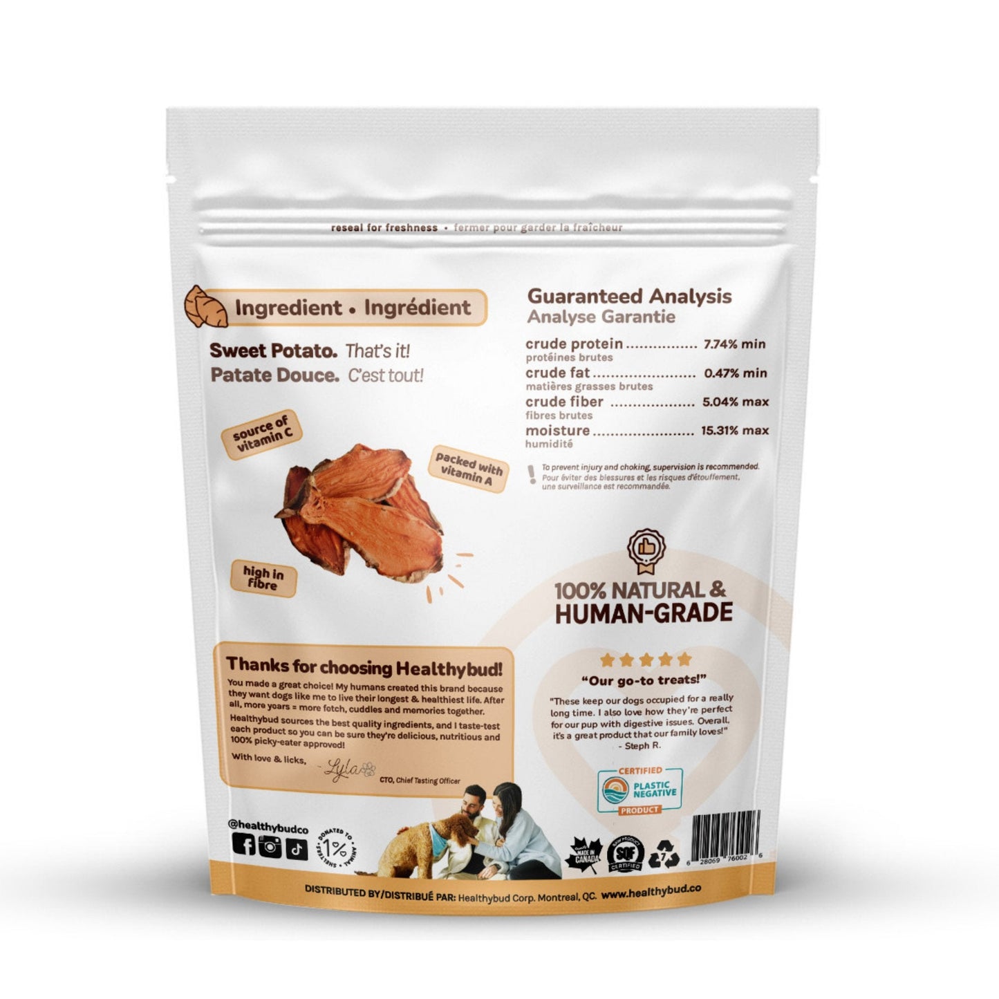 Sweet Potato Chews – Long-Lasting Vegetarian Dog Treat