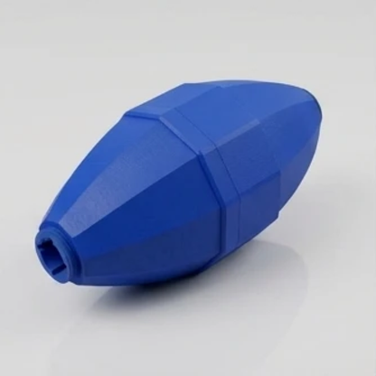 Blue adjustable treat dispenser toy for dogs and cats