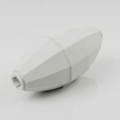White adjustable treat dispenser toy for dogs and cats